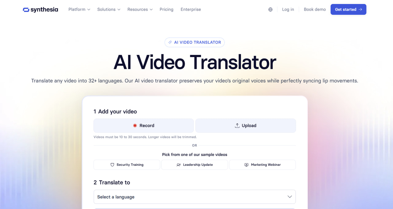 Best Tools for Video Localization - Synthesia